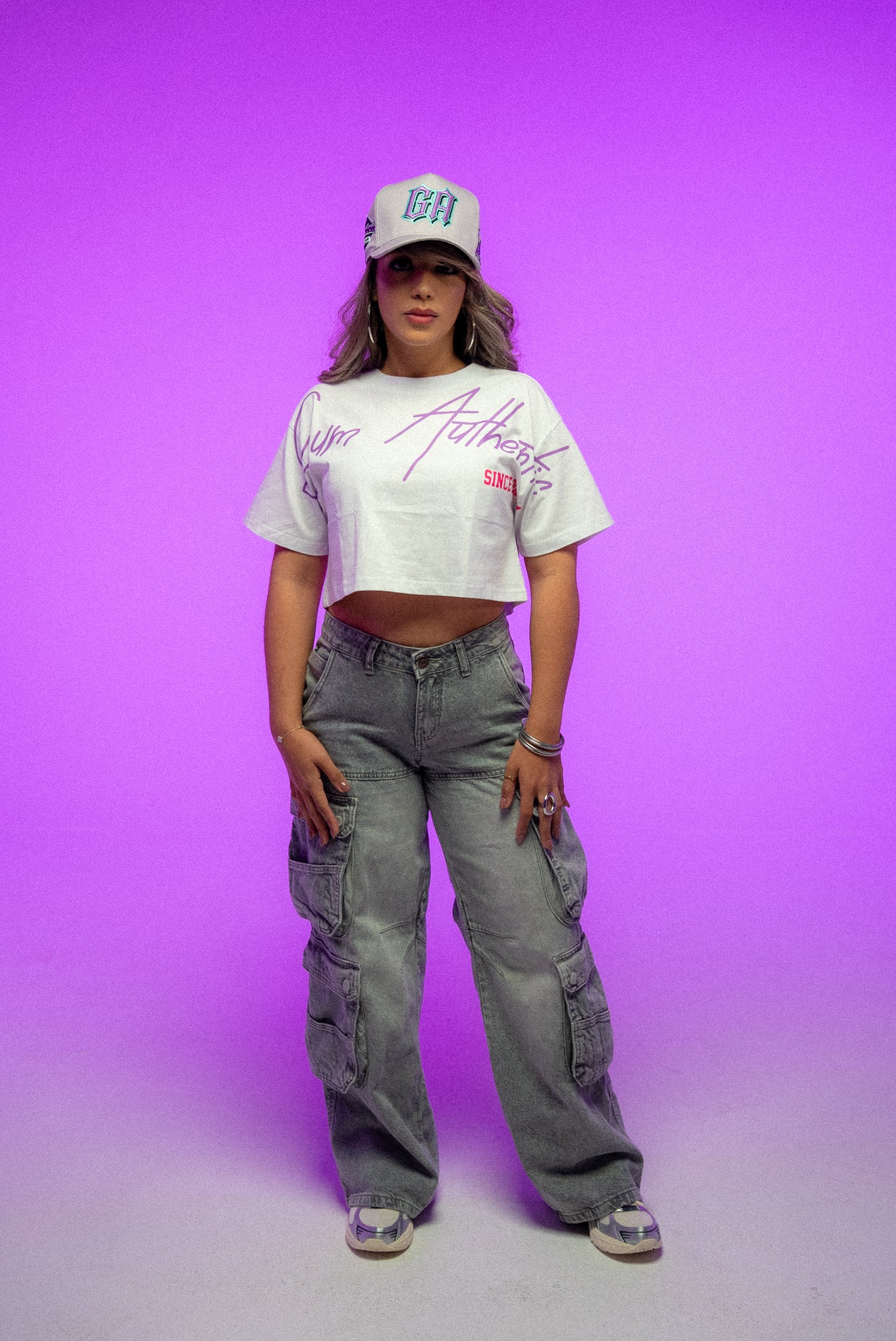 GA SIGNATURE CROP - WHITE
