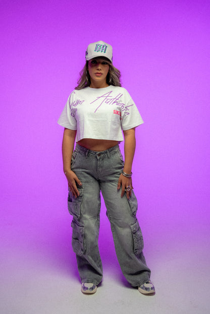 GA SIGNATURE CROP - WHITE