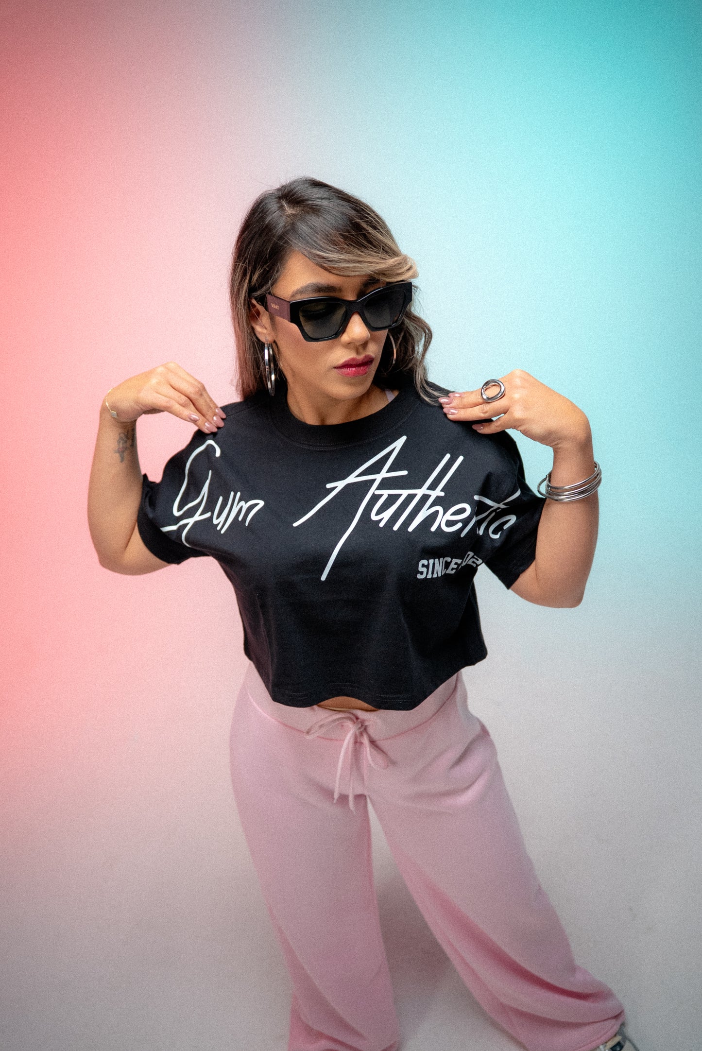 GA SIGNATURE CROP - BLACK