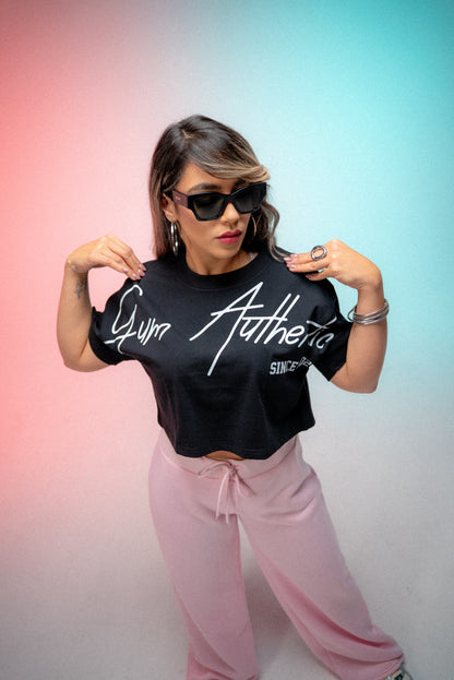 GA SIGNATURE CROP - BLACK