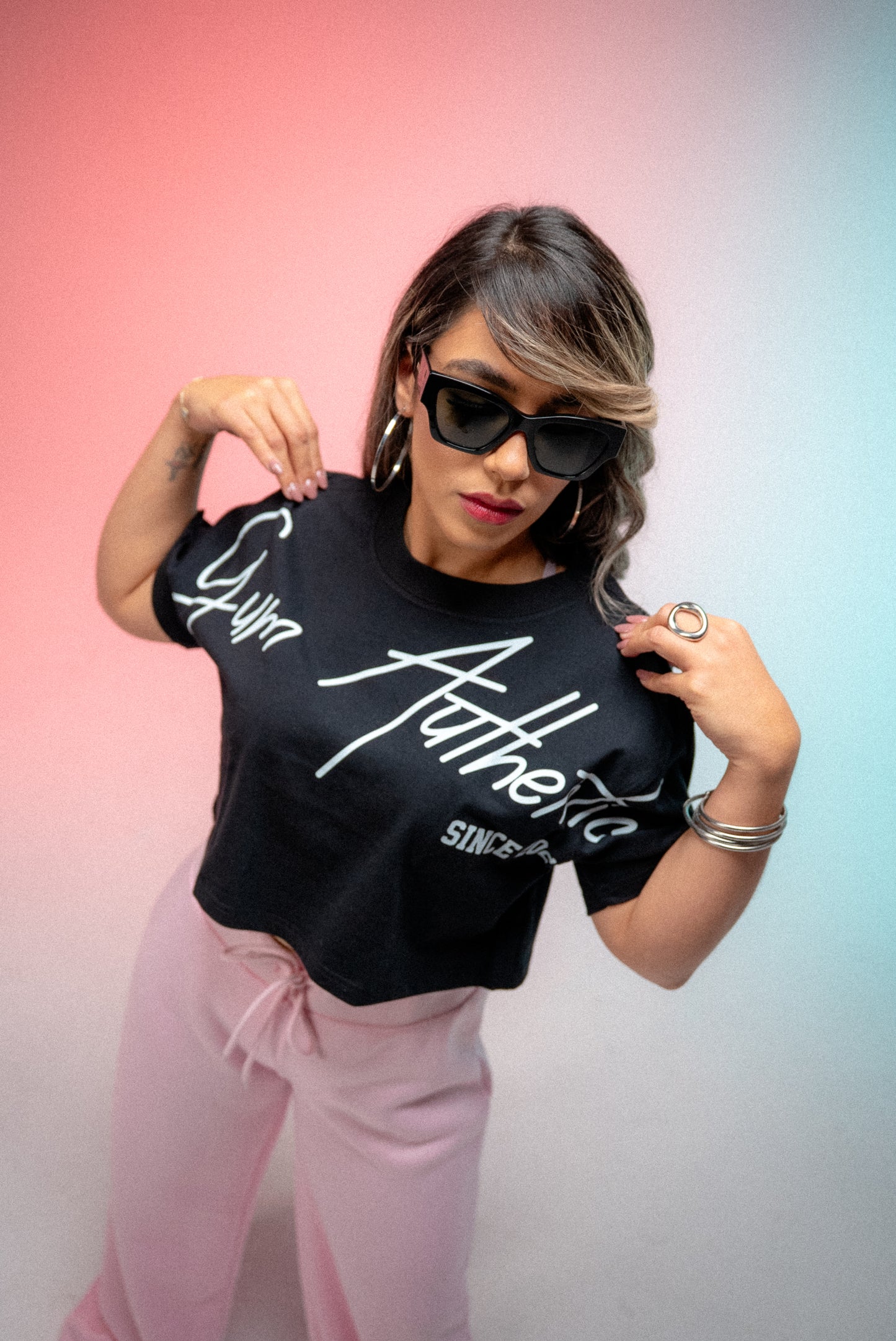 GA SIGNATURE CROP - BLACK
